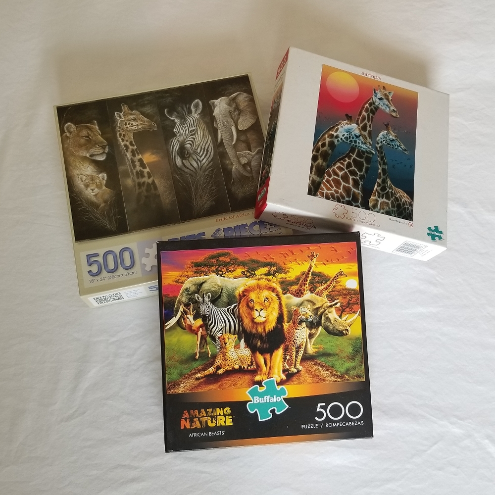 Set of Three Jigsaw Puzzles